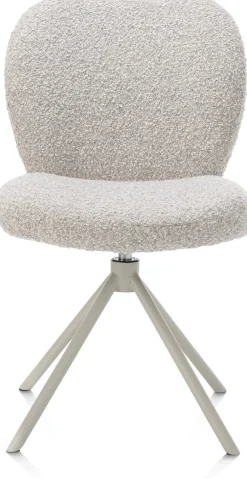 Eetkamerstoelen Zonder Armleuning-XOOON Jaxon Eetkamerstoel Kiezel, Silk Grey