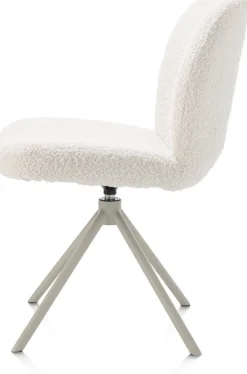 Eetkamerstoelen Zonder Armleuning-XOOON Jaxon Eetkamerstoel Ivoor, Silk Grey