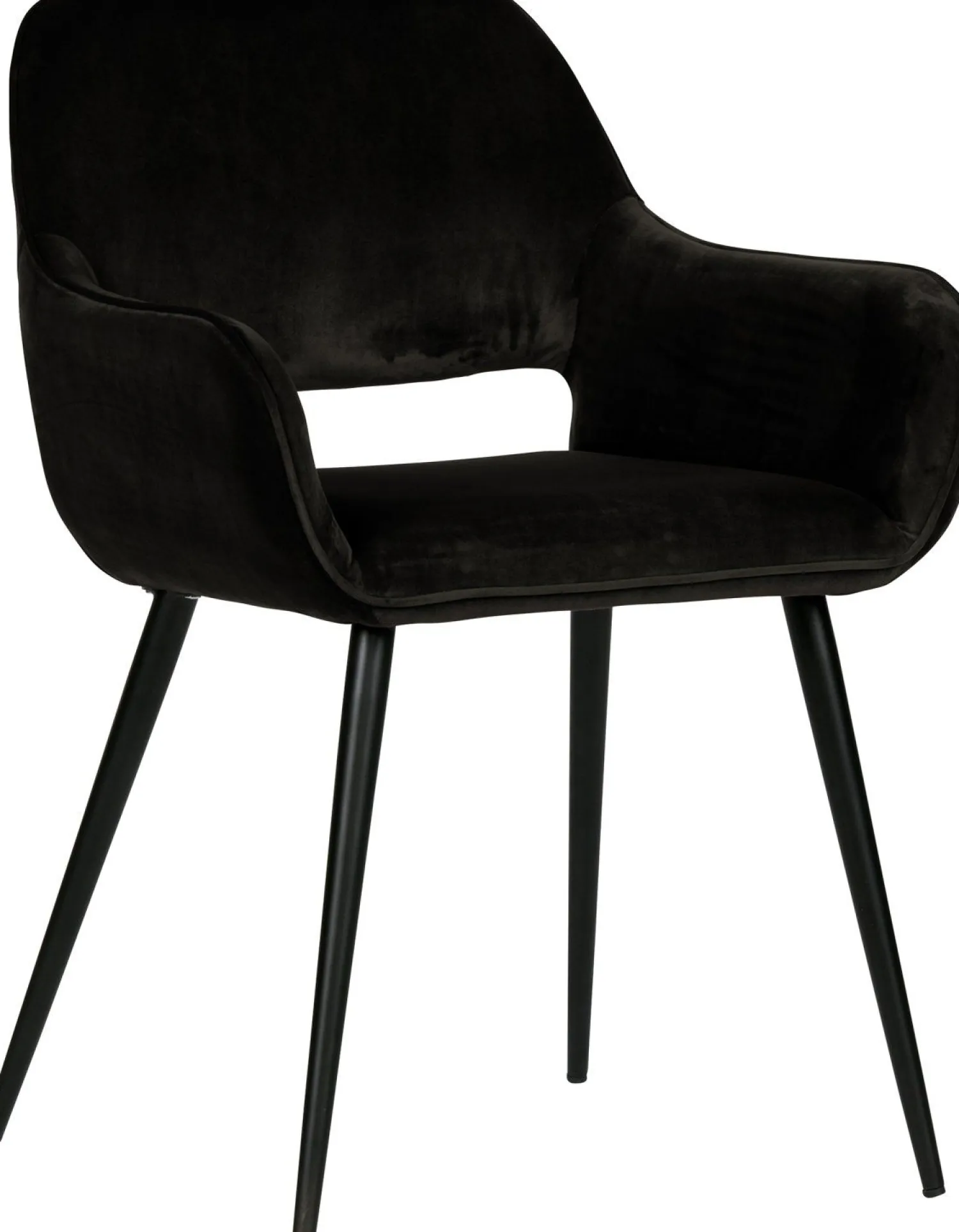 Eetkamerstoelen Met Armleuning-WOOOD Jelle set van 2 Eetkamerstoel Black