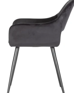 Eetkamerstoelen Met Armleuning-WOOOD Jelle set van 2 Eetkamerstoel Black