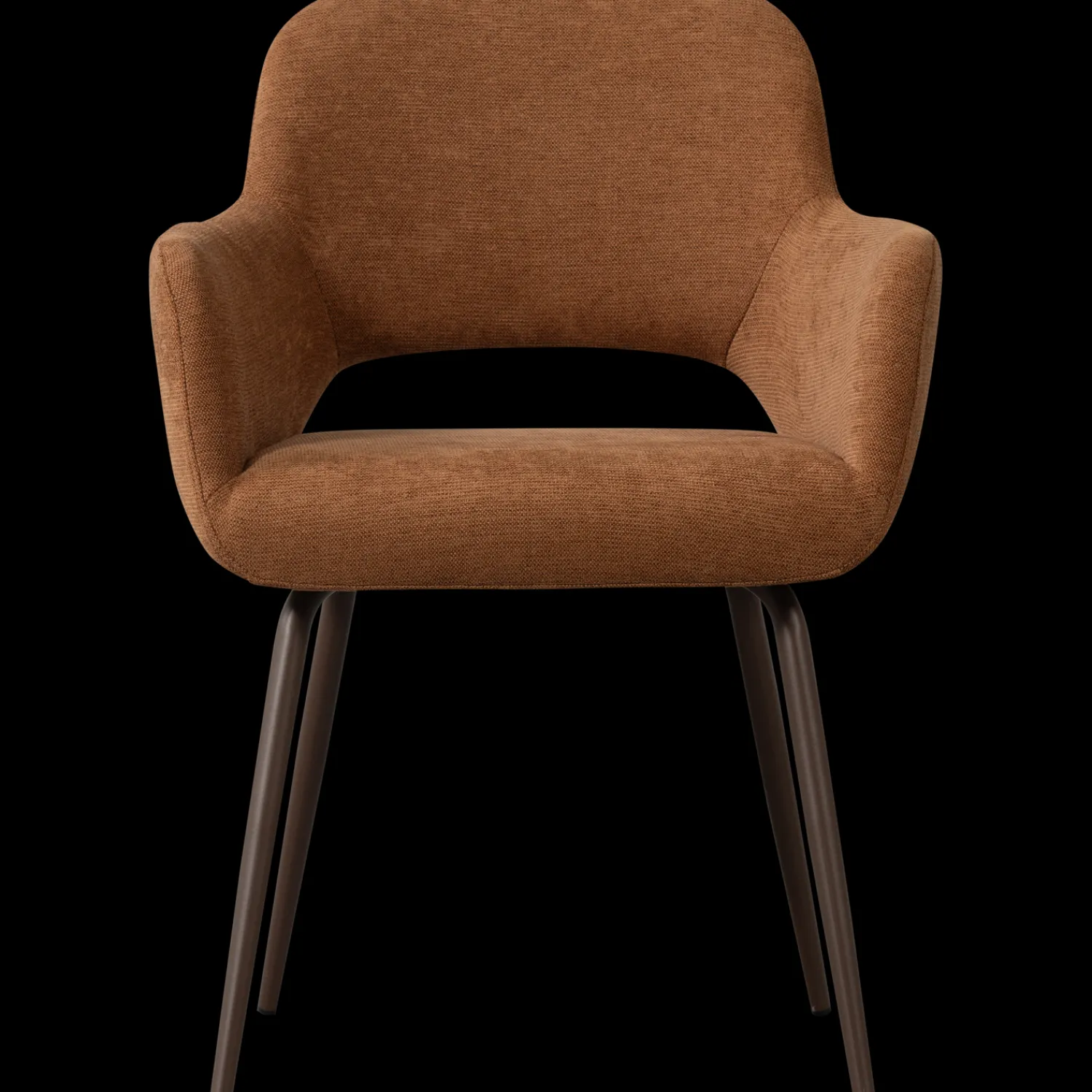 Eetkamerstoelen Met Armleuning-WOOOD Jenny Eetkamerstoel Bruin