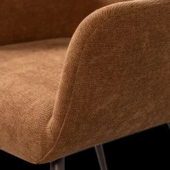 Eetkamerstoelen Met Armleuning-WOOOD Jenny Eetkamerstoel Bruin