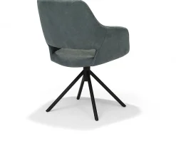 Eetkamerstoelen Met Armleuning-Eijerkamp Collectie Jinte Eetkamerstoel Blauw