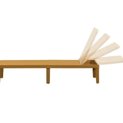 Tuinstoelen-WOOOD Jinte Ligbed Geel