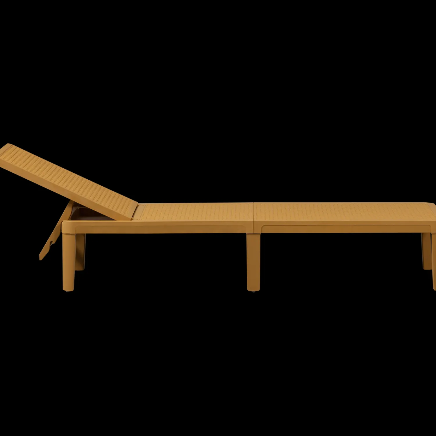 Tuinstoelen-WOOOD Jinte Ligbed Geel