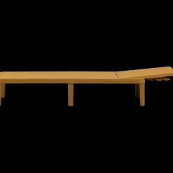Tuinstoelen-WOOOD Jinte Ligbed Geel