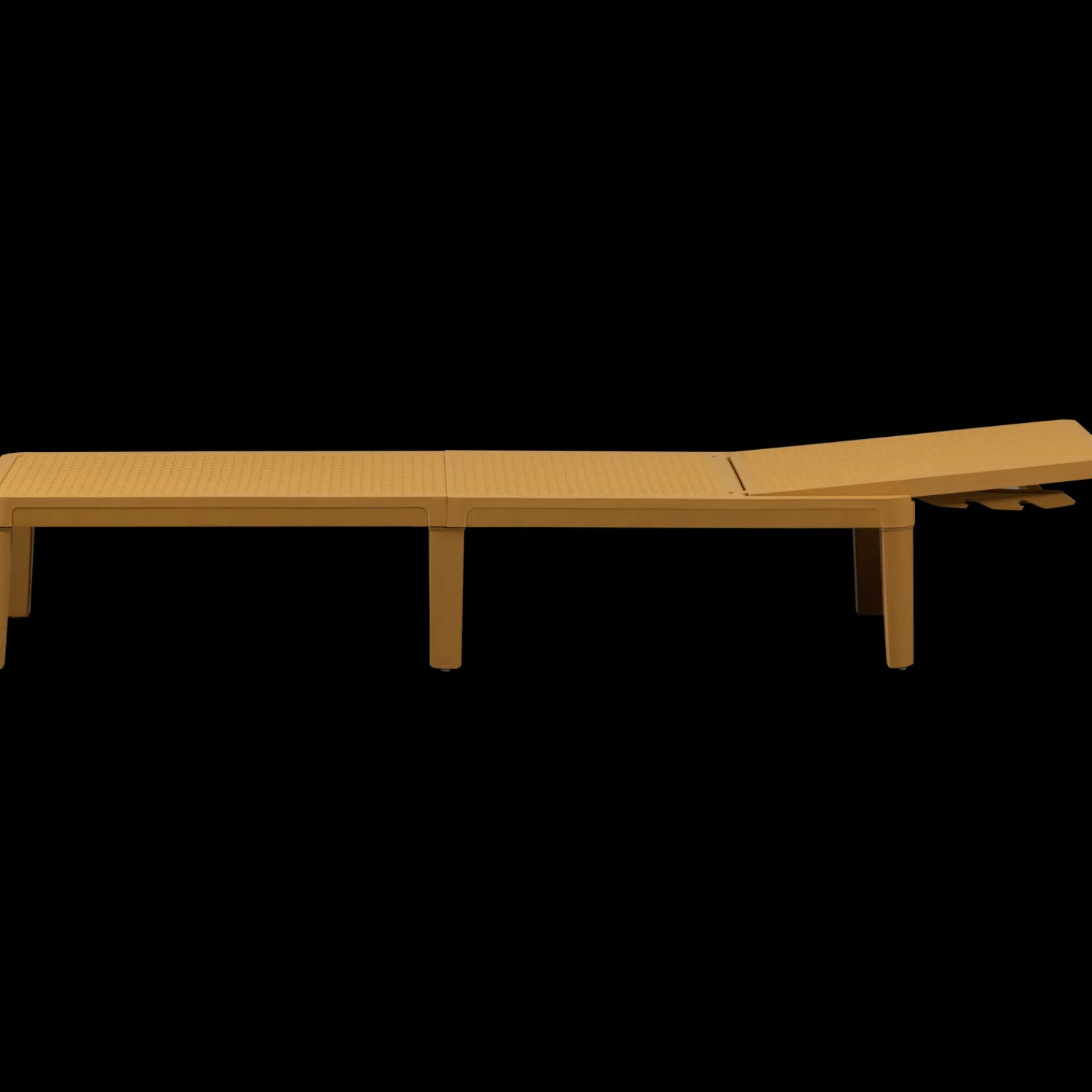 Tuinstoelen-WOOOD Jinte Ligbed Geel