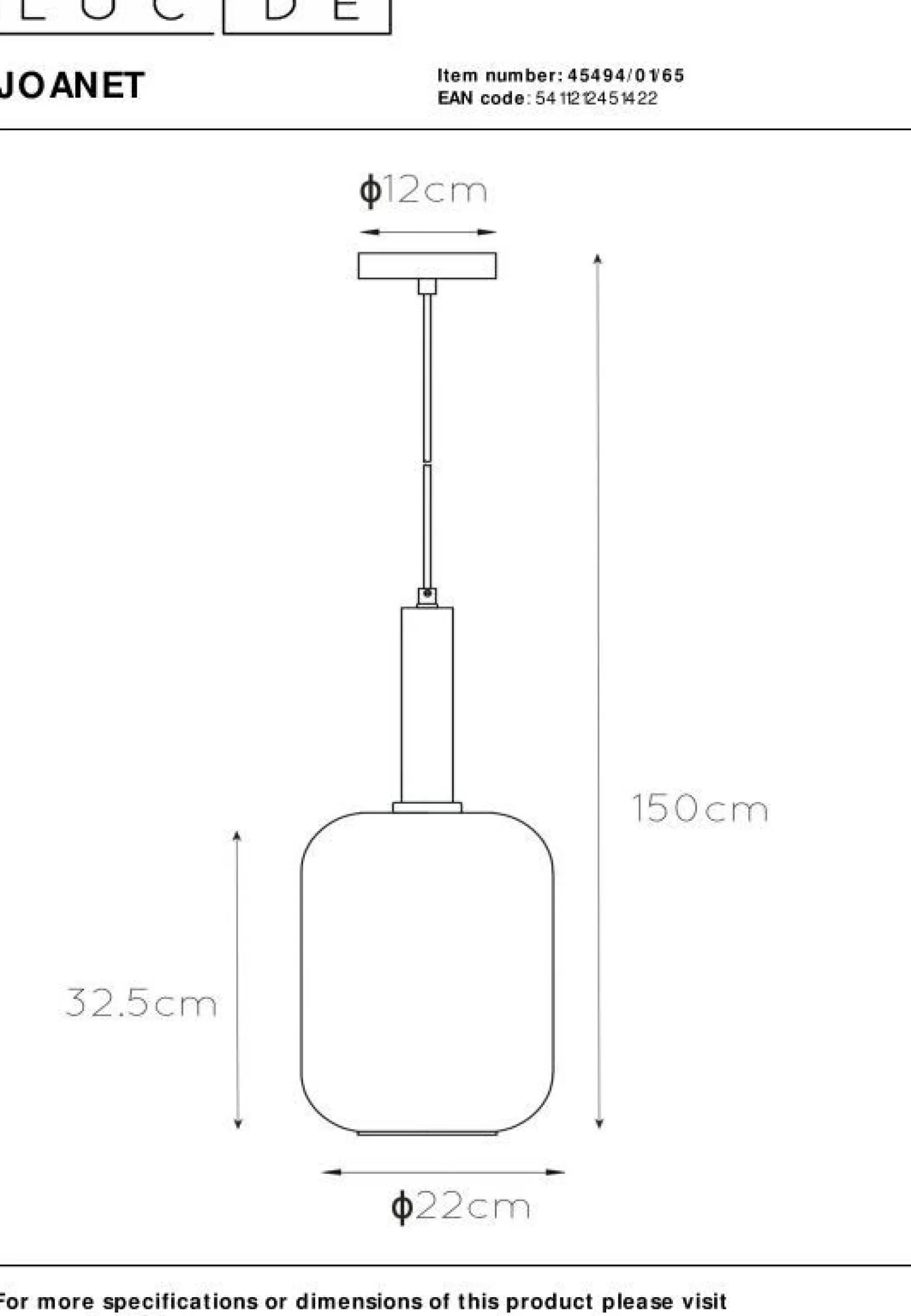 Moderne Hanglampen|Moderne Hanglampen-Lucide Joanet Hanglamp Goud