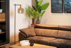 Moderne Vloerlampen|Vloerlampen-Lucide Joanet Vloerlamp Zwart