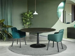 Ronde Eettafels-Arco Joist Eettafel Oak Smoke