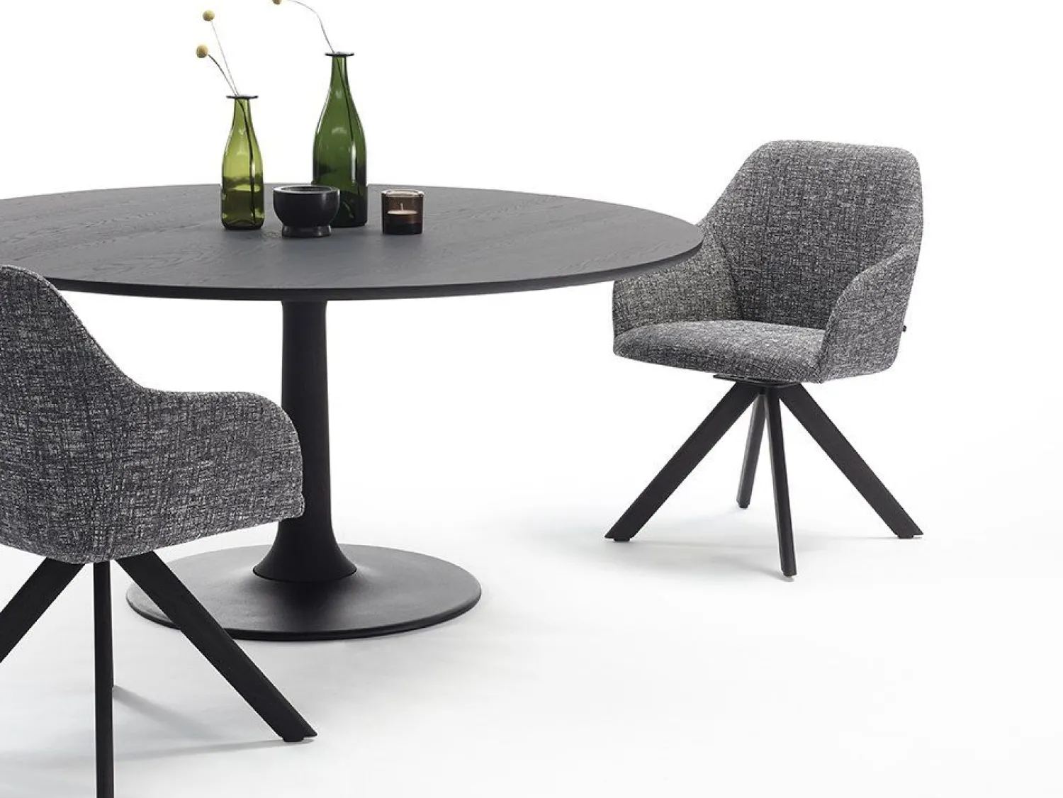 Ronde Eettafels-Arco Joist Eettafel Oak Smoke