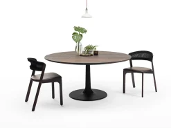 Ronde Eettafels-Arco Joist Eettafel Oak Smoke