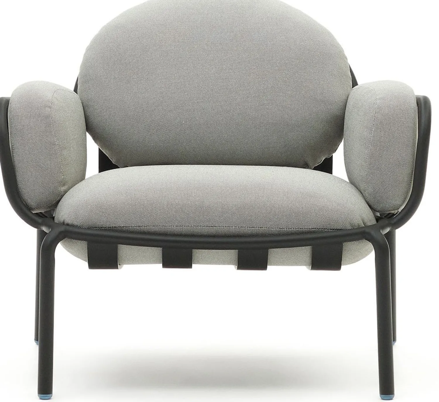 Tuinstoelen-Kave Home Joncols Outdoor Fauteuil Grijs