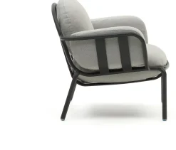 Tuinstoelen-Kave Home Joncols Outdoor Fauteuil Grijs