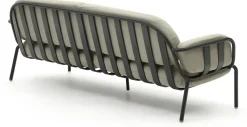 Tuinbanken|Zitbanken-Kave Home Joncols 3-Zits Tuinbank Grijs, Beige