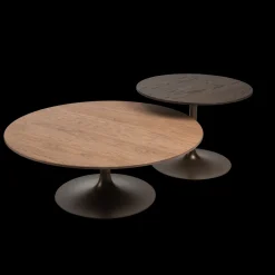 Ronde Bijzettafels-Eijerkamp Collectie Jones Bijzettafel Smoke Brown