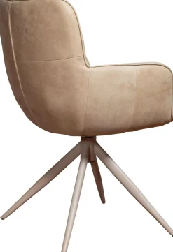 Eetkamerstoelen Met Armleuning-Eijerkamp Collectie Jordan Landon Armstoel Taupe