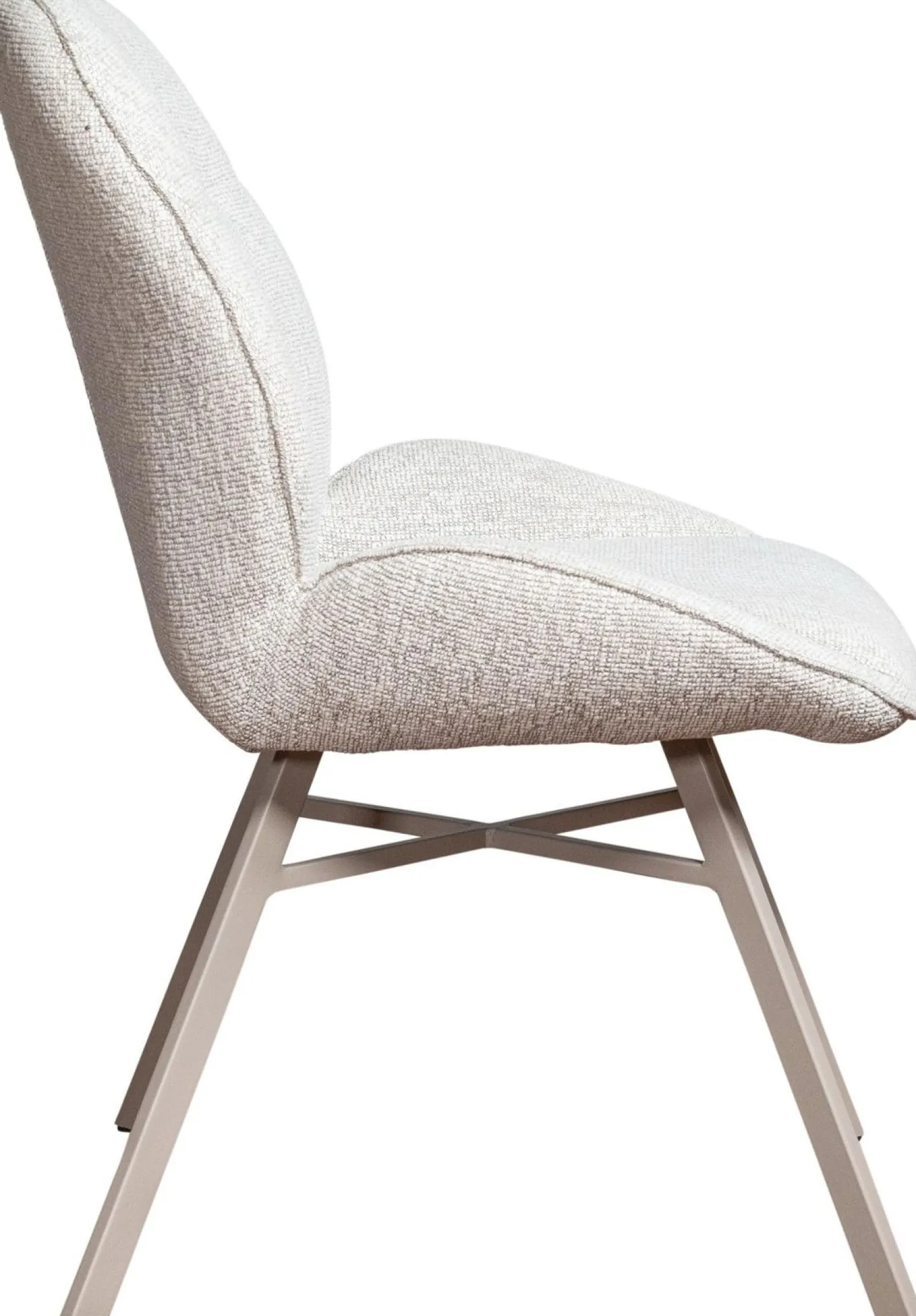 Eetkamerstoelen Zonder Armleuning-Eijerkamp Collectie Jordan Trevor Eetkamerstoel Linen