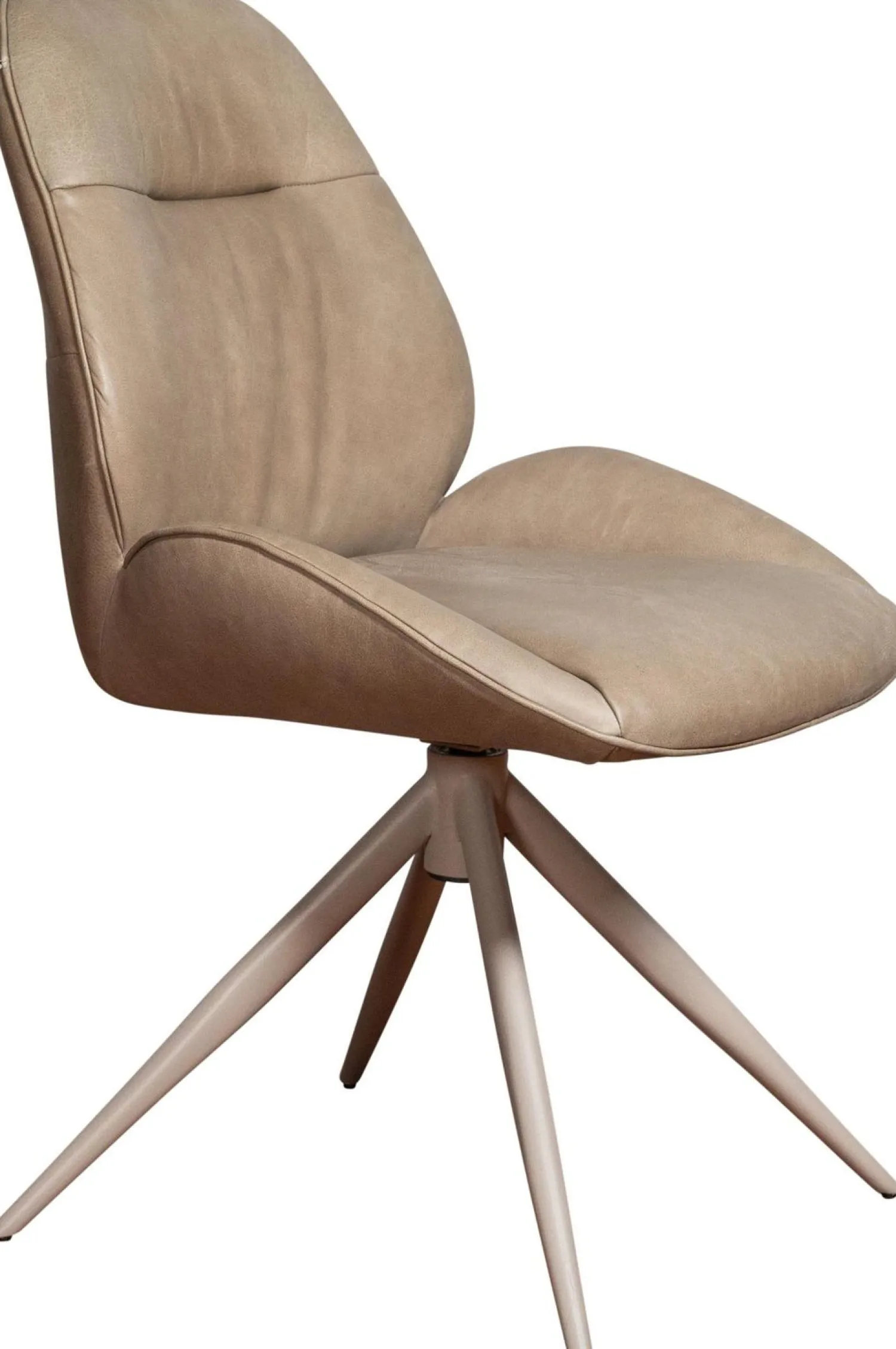 Eetkamerstoelen Zonder Armleuning-Eijerkamp Collectie Jordan Trevor Eetkamerstoel Taupe
