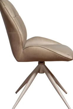 Eetkamerstoelen Zonder Armleuning-Eijerkamp Collectie Jordan Trevor Eetkamerstoel Taupe