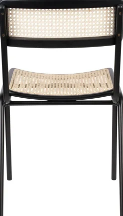 Eetkamerstoelen Zonder Armleuning-Zuiver Jort (set van 2) Eetkamerstoel Black, Natural