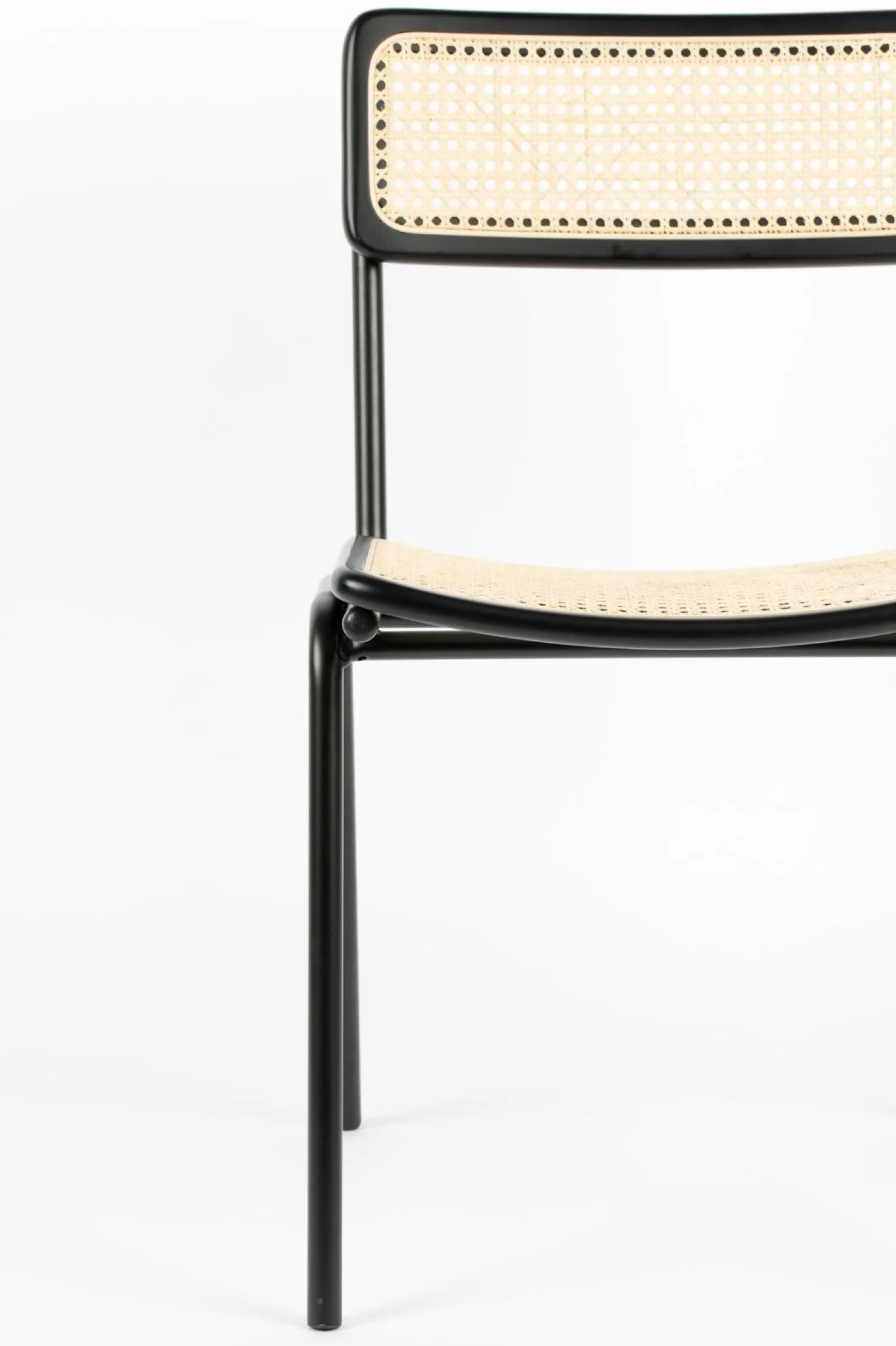 Eetkamerstoelen Zonder Armleuning-Zuiver Jort (set van 2) Eetkamerstoel Black, Natural