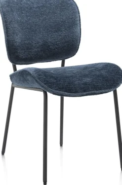 Eetkamerstoelen Zonder Armleuning-Henders en Hazel Julia Eetkamerstoel Blauw