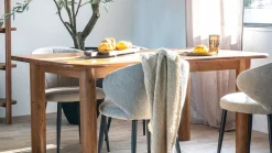 Houten Eettafels|Rechthoekige Eettafels-Eleonora Julian Eettafel Naturel