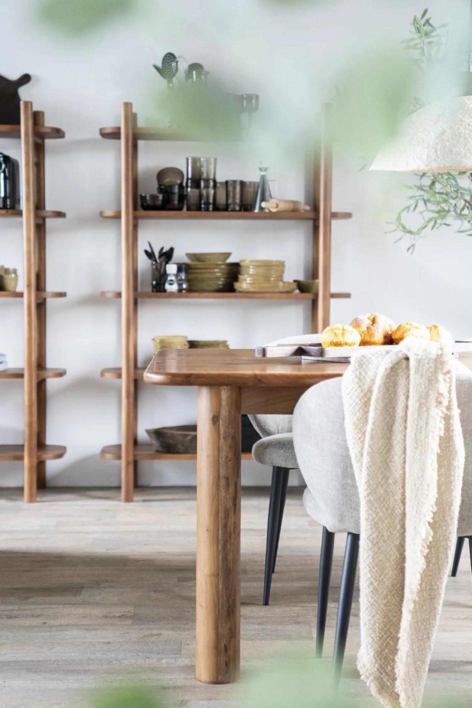 Houten Eettafels|Rechthoekige Eettafels-Eleonora Julian Eettafel Naturel