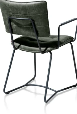 Eetkamerstoelen Met Armleuning-Henders en Hazel Julien Armstoel Groen