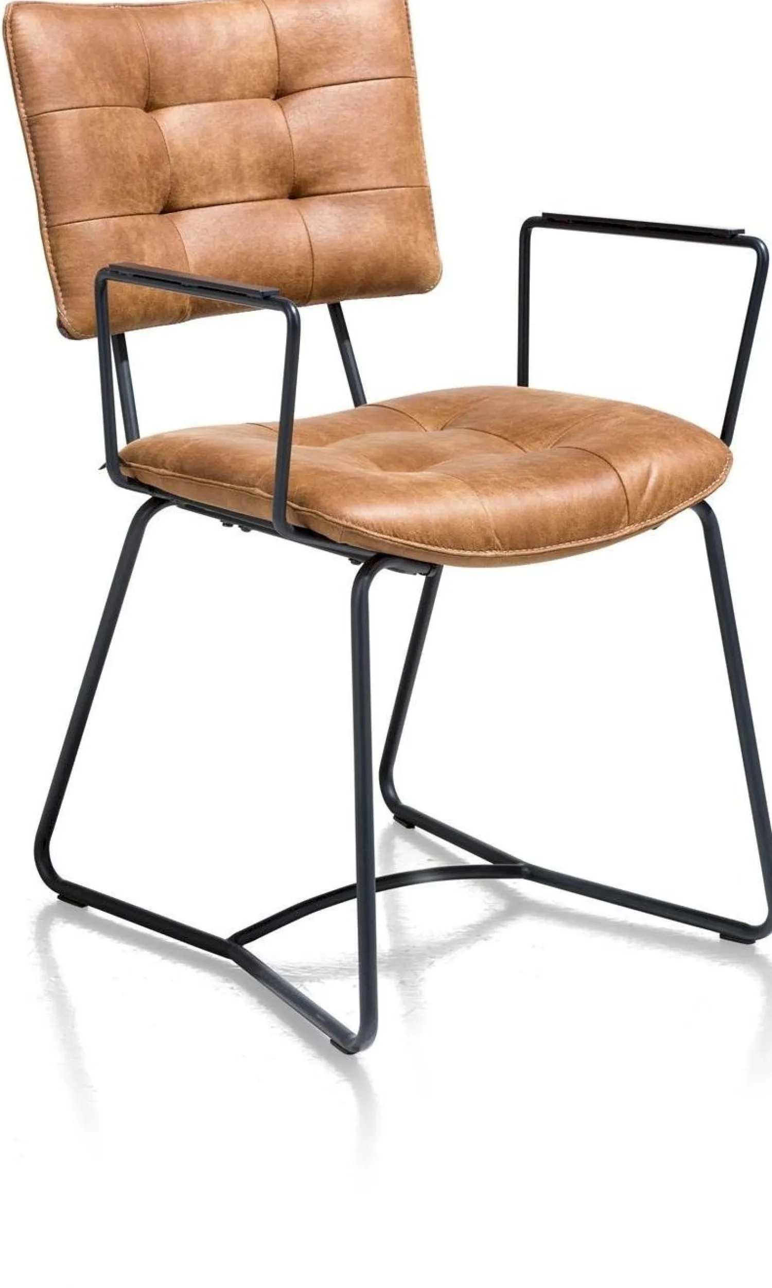 Eetkamerstoelen Met Armleuning-Henders en Hazel Julien Armstoel Cognac
