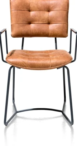 Eetkamerstoelen Met Armleuning-Henders en Hazel Julien Armstoel Cognac