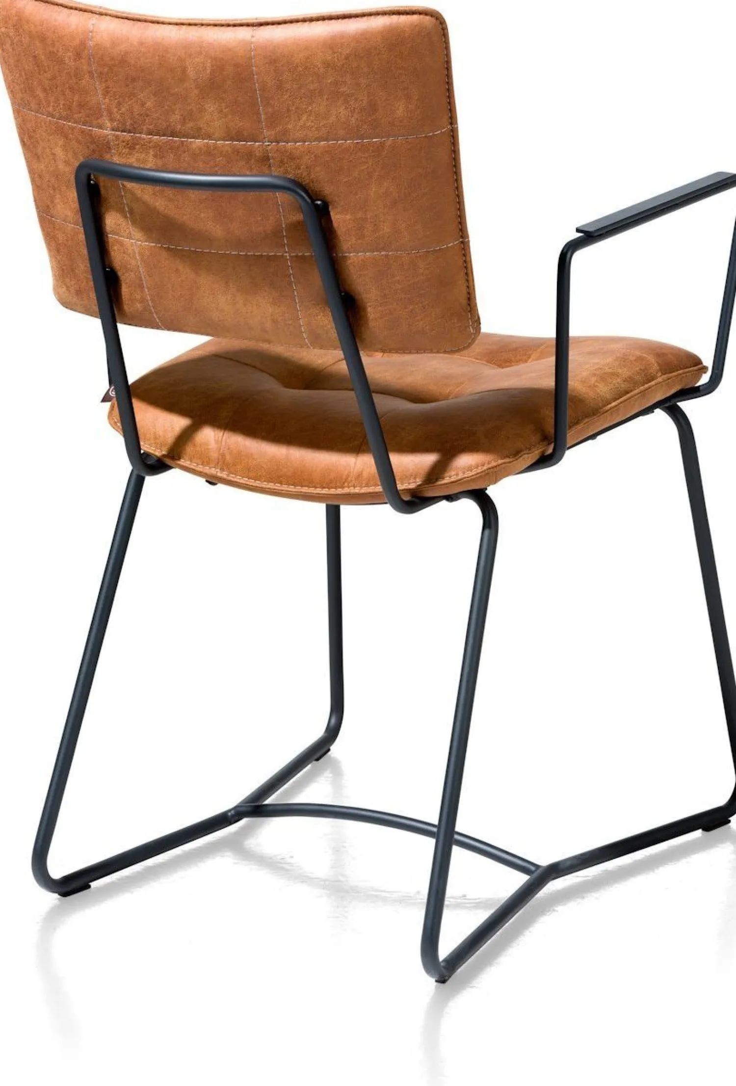 Eetkamerstoelen Met Armleuning-Henders en Hazel Julien Armstoel Cognac