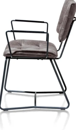 Eetkamerstoelen Met Armleuning-Henders en Hazel Julien Armstoel Antraciet