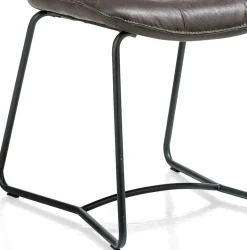 Eetkamerstoelen Zonder Armleuning-Henders en Hazel Julien Eetkamerstoel Antraciet