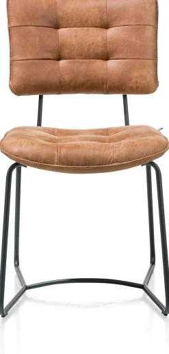 Eetkamerstoelen Zonder Armleuning|Eetkamerstoelen Met Armleuning-Henders en Hazel Julien Eetkamerstoel Cognac