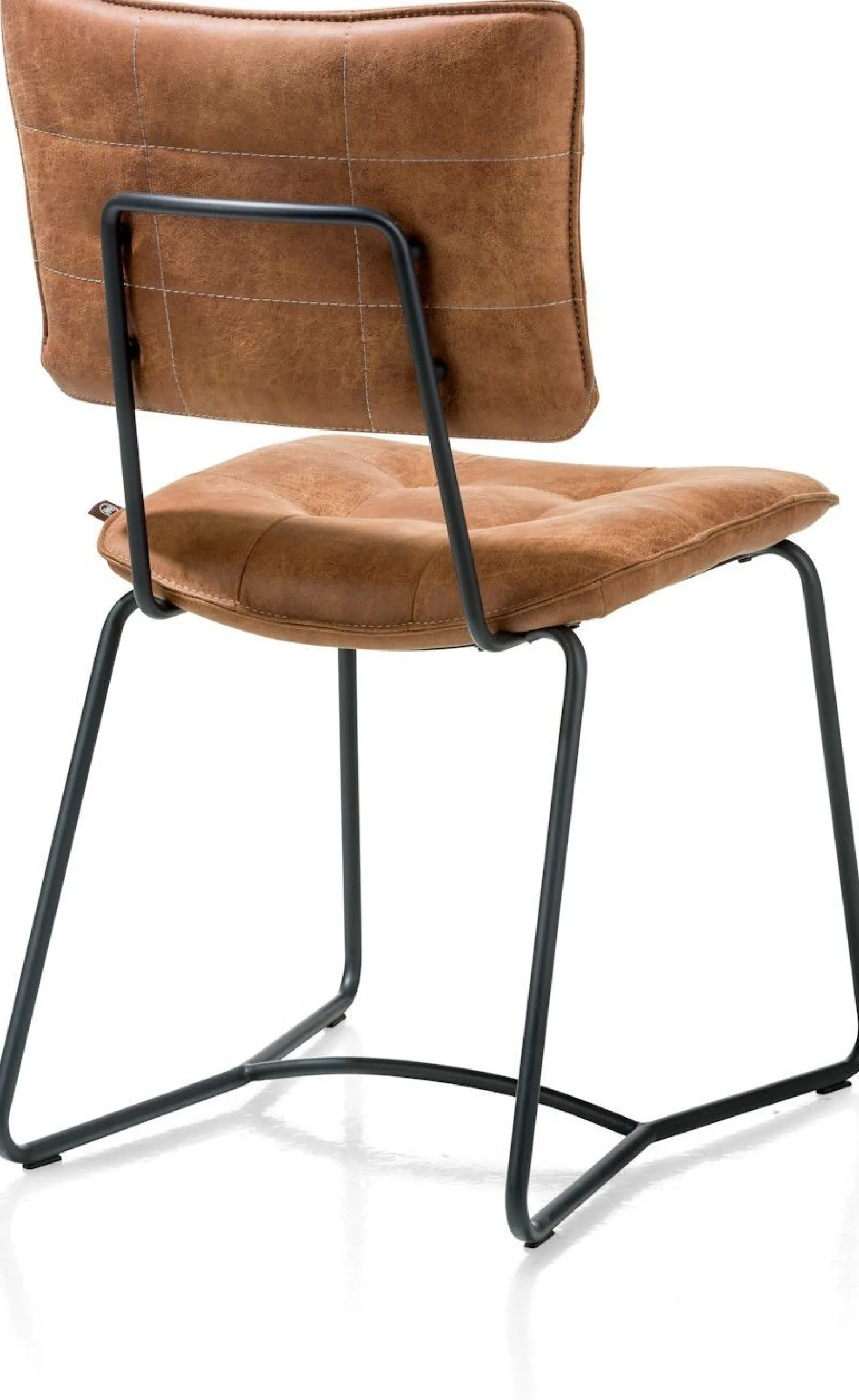 Eetkamerstoelen Zonder Armleuning|Eetkamerstoelen Met Armleuning-Henders en Hazel Julien Eetkamerstoel Cognac
