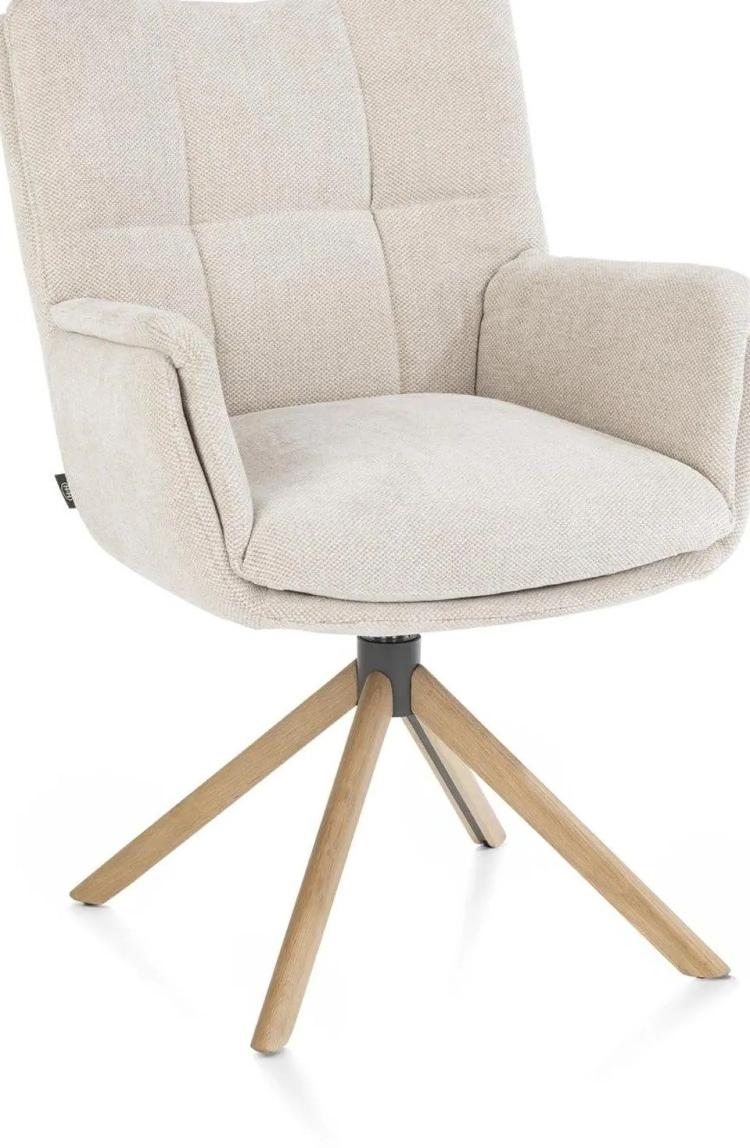 Eetkamerstoelen Met Armleuning-Henders en Hazel Juna Armstoel Creme