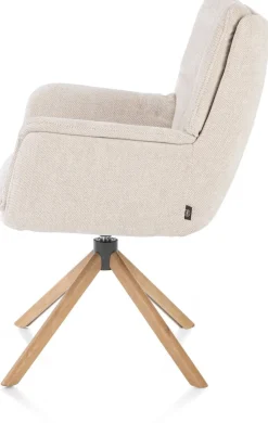 Eetkamerstoelen Met Armleuning-Henders en Hazel Juna Armstoel Creme