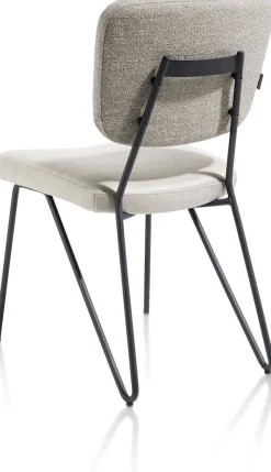 Eetkamerstoelen Zonder Armleuning-XOOON June Eetkamerstoel Taupe