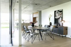 Eetkamerstoelen Zonder Armleuning-XOOON June Eetkamerstoel Licht grijs