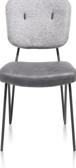 Eetkamerstoelen Zonder Armleuning-XOOON June Eetkamerstoel Licht grijs