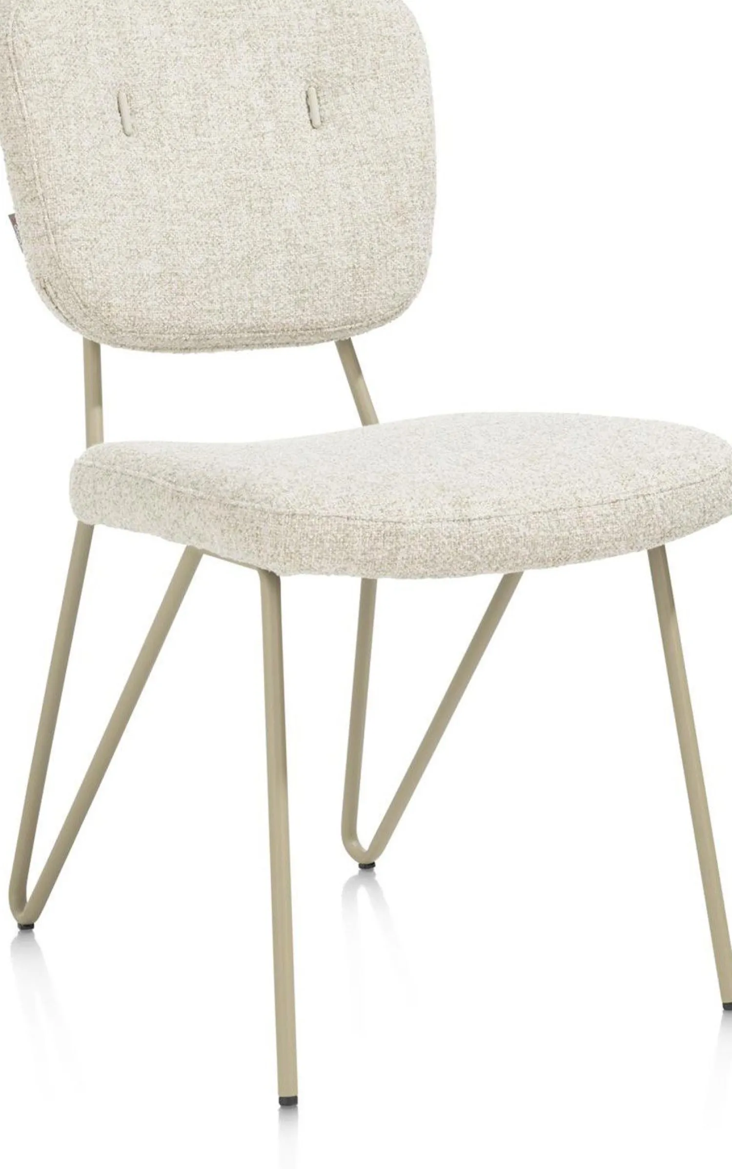 Eetkamerstoelen Zonder Armleuning-XOOON June Luton Eetkamerstoel Grijs, Groen