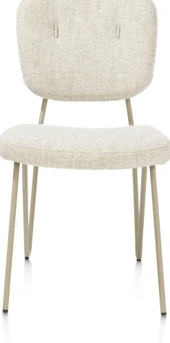 Eetkamerstoelen Zonder Armleuning-XOOON June Luton Eetkamerstoel Grijs, Groen