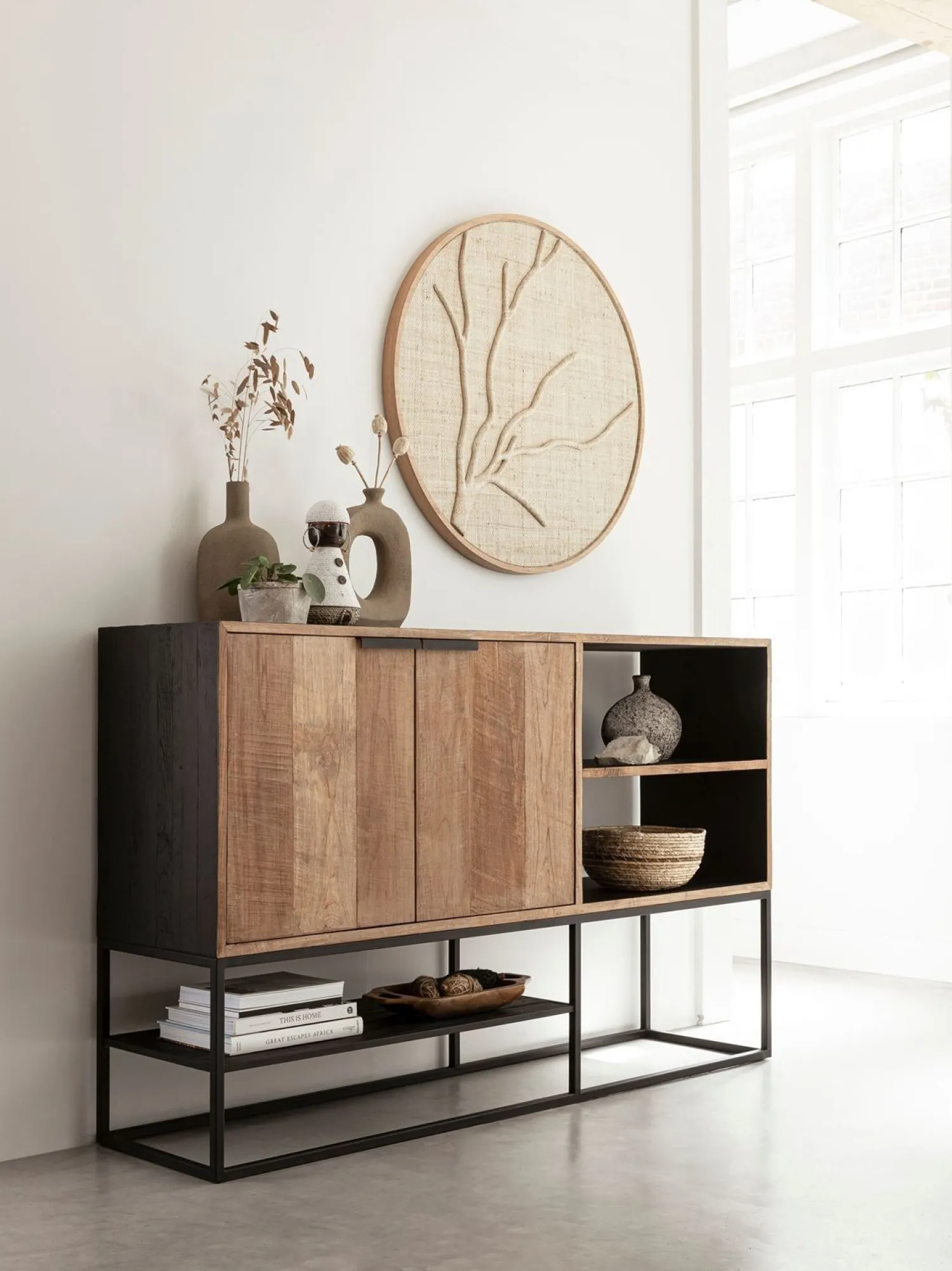 Wanddecoraties-MUST Living Jungle Wanddecoratie Natural
