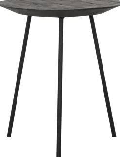 Houten Bijzettafels|Industriële Bijzettafels-DTP Home Jupiter Bijzettafel Black