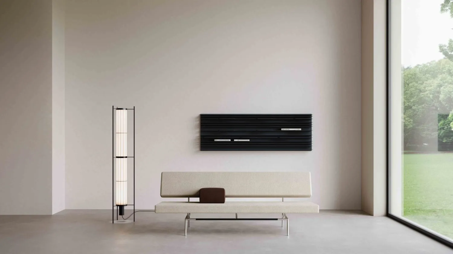 Design Vloerlampen|Vloerlampen-Pastoe K-46 Vloerlamp Wit, Zwart