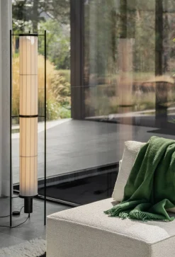 Design Vloerlampen|Vloerlampen-Pastoe K-46 Vloerlamp Wit, Zwart