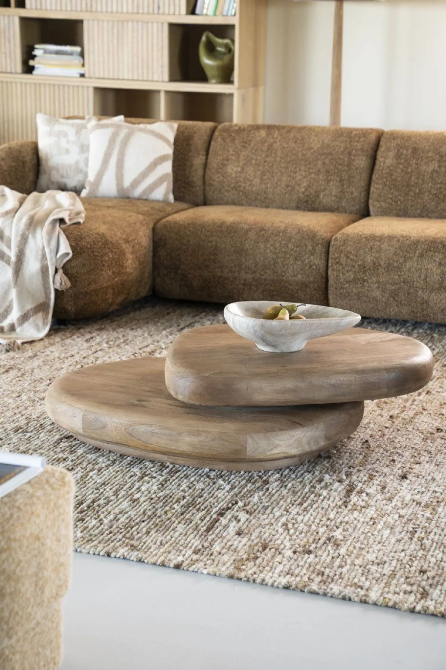 Organische Salontafels-By Boo Kabo Salontafel Light Brown