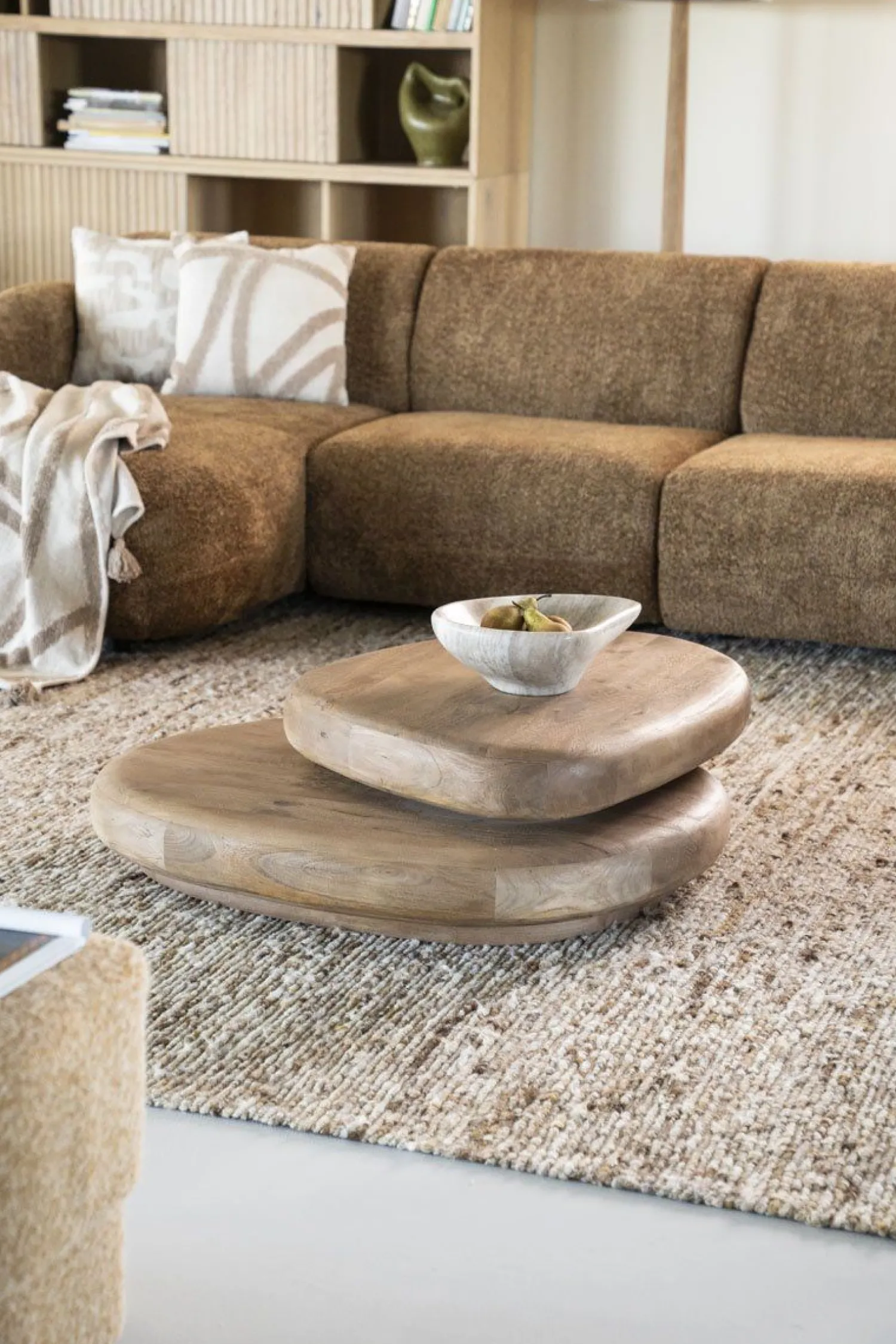 Organische Salontafels-By Boo Kabo Salontafel Light Brown